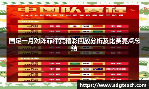 国足一月对阵菲律宾精彩回放分析及比赛亮点总结
