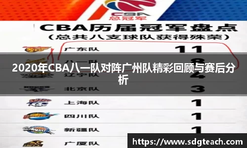 2020年CBA八一队对阵广州队精彩回顾与赛后分析